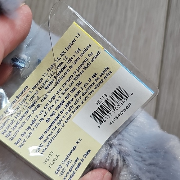 With Code Webkinz Lil Kinz Koala Sealed Code - Picture 3 of 7